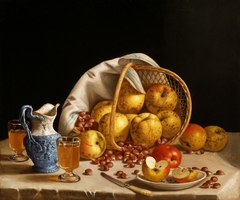 Still Life with Yellow Apples by John F Francis