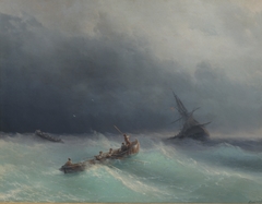 Storm at sea by Ivan Ayvazovsky