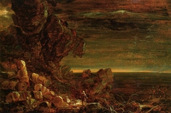 Study for The Pilgrim of the World at the End of His Journey by Thomas Cole