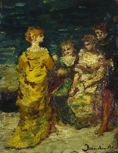 Subject Composition by Adolphe Joseph Thomas Monticelli