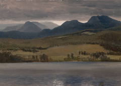 Sundown on the Lake by Albert Bierstadt