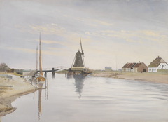 Susåen. The Bridge and the Mill at Karrebæksminde by Laurits Andersen Ring