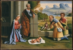 The Adoration of the Shepherds by Ortolano