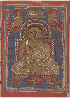 The Attainment of Perfect Knowledge (Siddha) by Mahavira's Disciple Indrabhuti Gautama: Folio from a Kalpasutra Manuscript by Anonymous