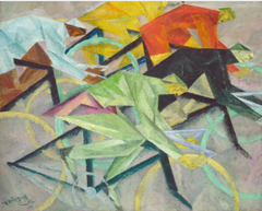 The Bicycle Race by Lyonel Feininger