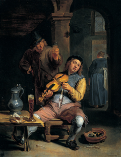 The Blind Fiddler by Willem van Herp