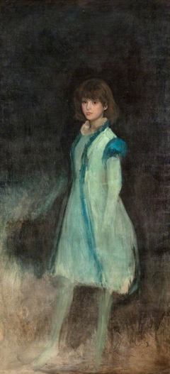 The Blue Girl: Portrait of Connie Gilchrist by James McNeill Whistler
