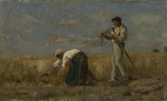 The harvest by Jules Breton