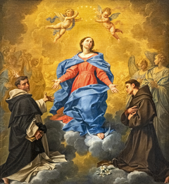 The Immaculate Conception between Saint Vincent Ferrier and Saint Anthony of Padua