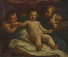 The Infant Christ with Saint John the Baptist and Angels by After Carlo Maratti