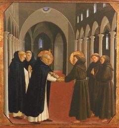 The Meeting of Saint Dominic and Saint Francis of Assisi by Fra Angelico