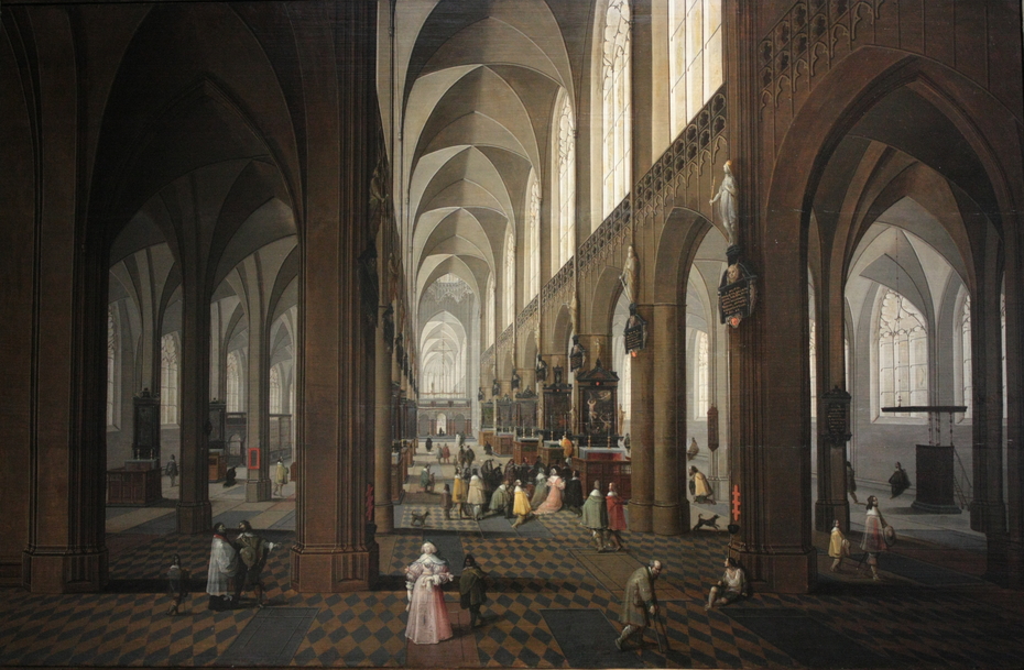 The nave of Antwerp Cathedral