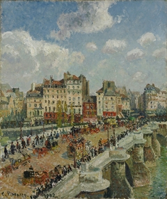 The Pont-Neuf, Sunlight (Second Series) by Camille Pissarro