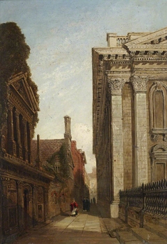 The Senate Passage, Cambridge, with the Senate House and Caius College by Joseph Murray Ince