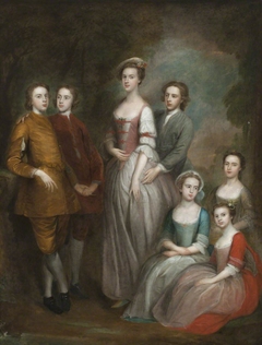 The Seven Eldest Children of Captain Francis Delaval and Rhoda Apreece: Rhoda Delaval, later Lady Astley (1725 - 1757), Sir Francis Blake Delaval (1727 - 1771), Edward Delaval (1729 - 1814), John Huss by Anonymous