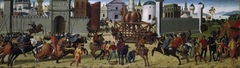 The Siege of Troy - The Wooden Horse by Biagio d'Antonio