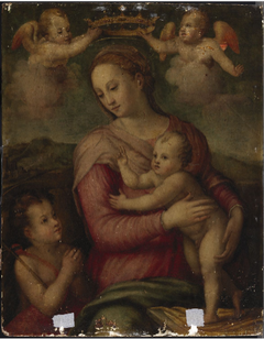 The Virgin and Child with Saint John the Baptist and Angels