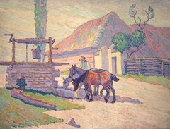 The Well at Mydlow, Poland (No. 2) by Robert Bevan
