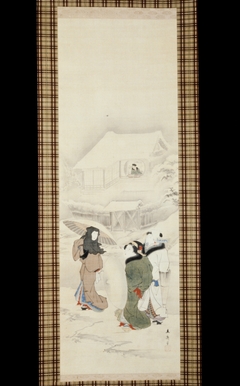 Three Beauties in Snow by Utagawa Hiroshige