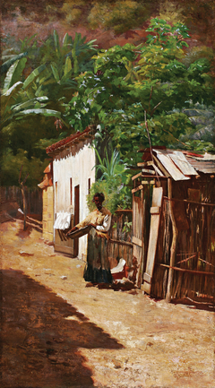 Uma rua da favela by Eliseu Visconti