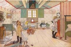 Mamma's and the Small Girls' Room by Carl Larsson
