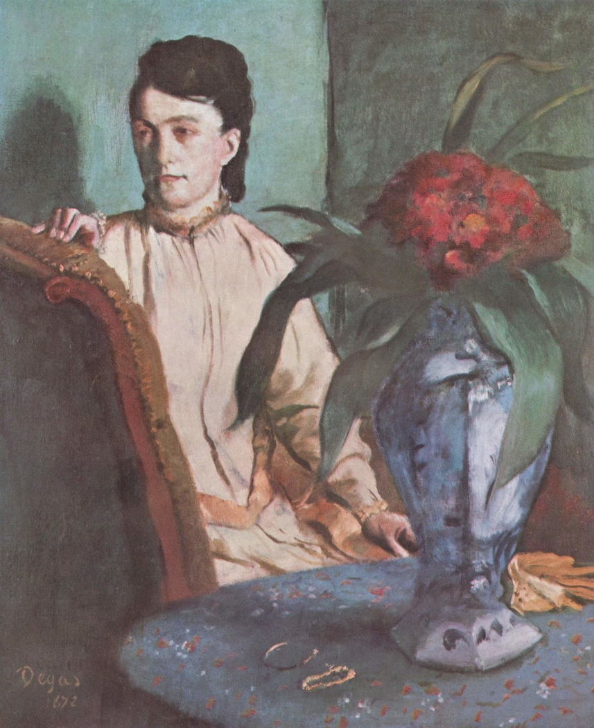 Sitzende Frau mit der Vase (Porträt der Mlle. E. Musson)