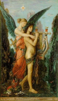 Hesiod and the Muse by Gustave Moreau