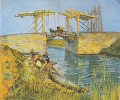 The Bridge of Langlois at Arles with laundresses by Vincent van Gogh