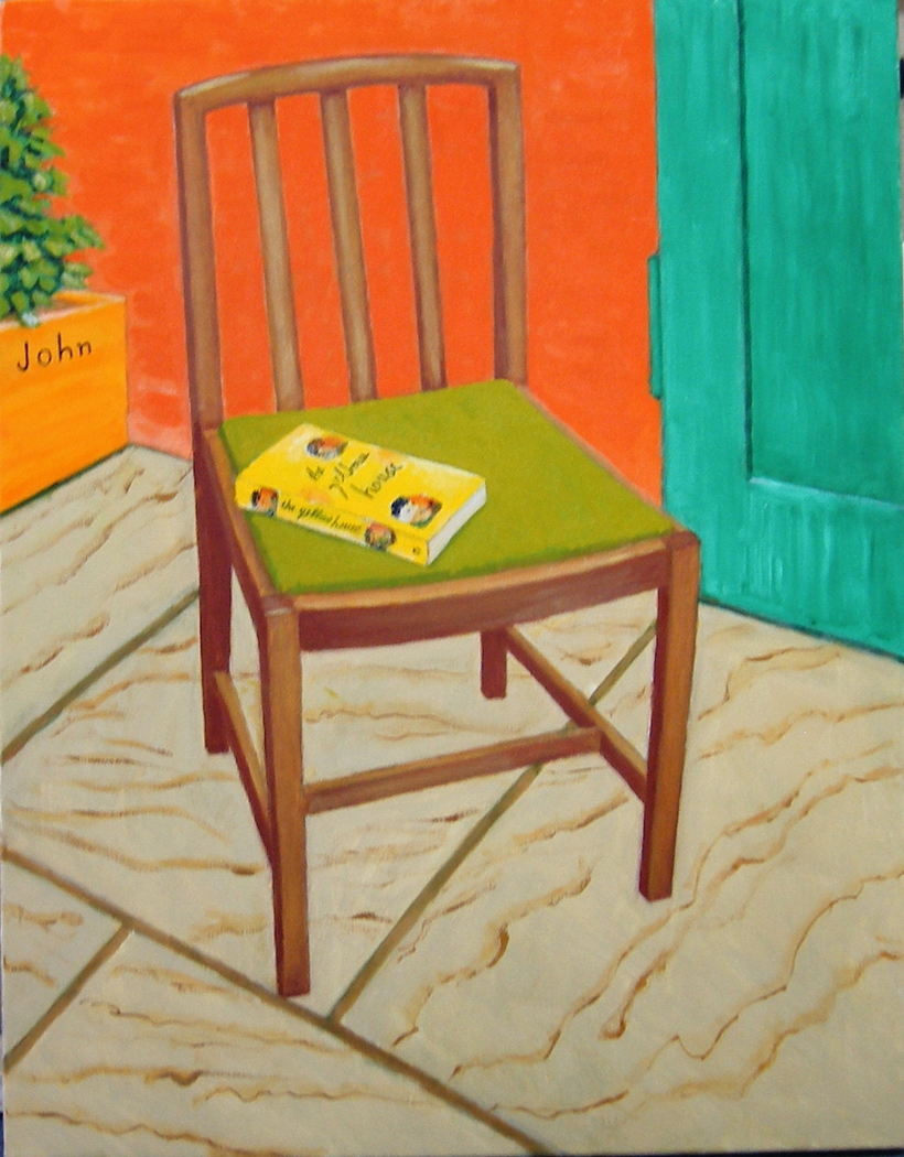 Utility dining chair (2007) oil on linen, 90 x70 cm.