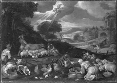 Verkündigung an die Hirten (Nachahmer) by Francesco Bassano the Younger