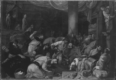 Vertreibung der Händler aus dem Tempel by Jacopo Bassano