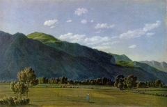View at the valley of Kreuth, Bavaria by Wilhelm von Kobell