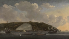 "View of Algiers with De Ruyter's Ship ""De Liefde,"" 1662 " by Reinier Nooms