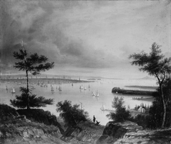View of New York from Weehawken by Anonymous