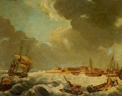 View of Sheerness, about 1750 by British School