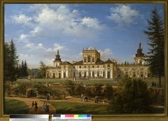 View of the Wilanów Palace from the side of the park by Wincenty Kasprzycki