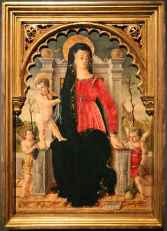 Virgin and Child enthroned with Angels by Giorgio Schiavone