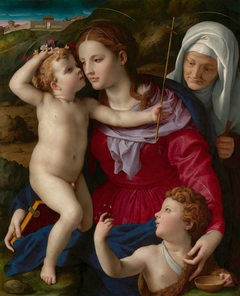 Virgin and Child with Saint Elizabeth and Saint John the Baptist by Agnolo Bronzino