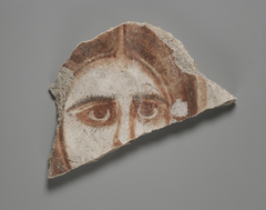 Wall painting fragment showing female face, Yale University Art Gallery, inv. 1929.353 by Anonymous