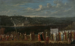 Wedding procession on the Bosphorus by Jean Baptiste Vanmour
