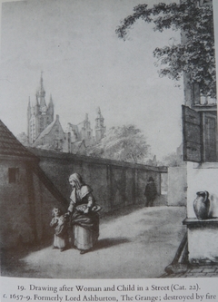 Woman and Child in a Street by Pieter de Hooch