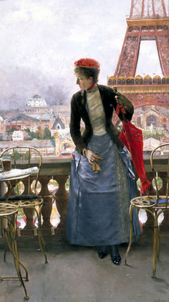 Lady at the Paris Exposition by Luis Jiménez Aranda