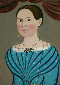 Woman in a Blue Dress by Anonymous