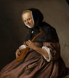 Woman Playing the Sistrum by Jan Steen