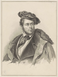 Zelfportret van Willem George Frederik Heijmans by Willem George Frederik Heijmans