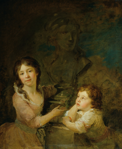 Zwei Kinder aus der Familie der Grafen Thomatis by Johann Baptist von Lampi the Elder