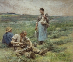 1=''Old Harvester's Meal by Léon Augustin Lhermitte