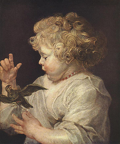 A child with bird