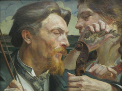 A Lark. Portrait of the Painter Antoni Zembaczyński by Jacek Malczewski