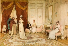 A Social Eddy (or 'Left by the Tide') - Sir William Quiller Orchardson - ABDAG004496 by William Quiller Orchardson